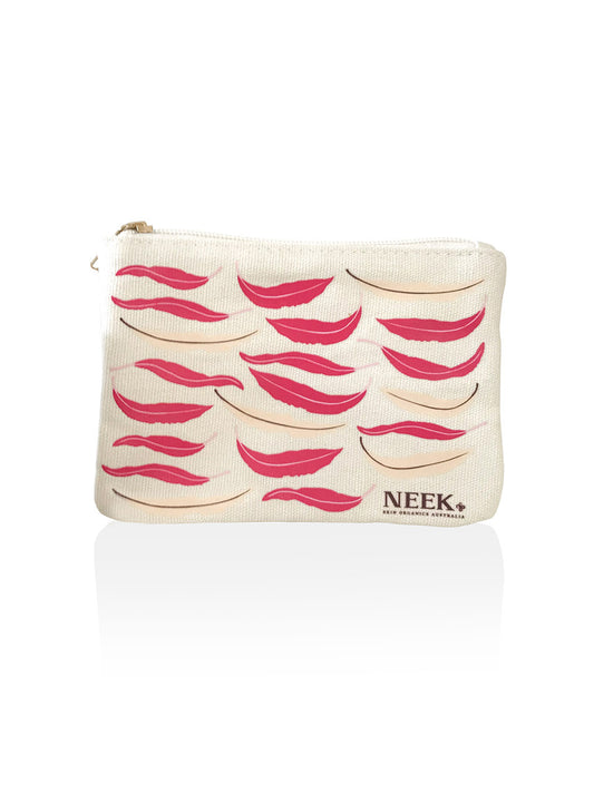 eucalyptus leaf makeup purse