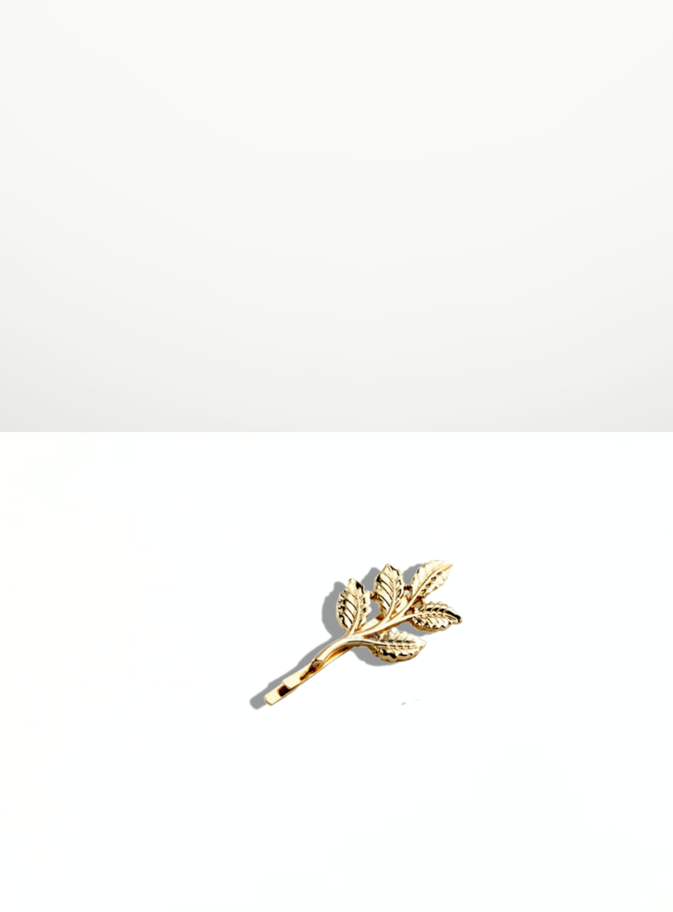 delicate gold leaf pin