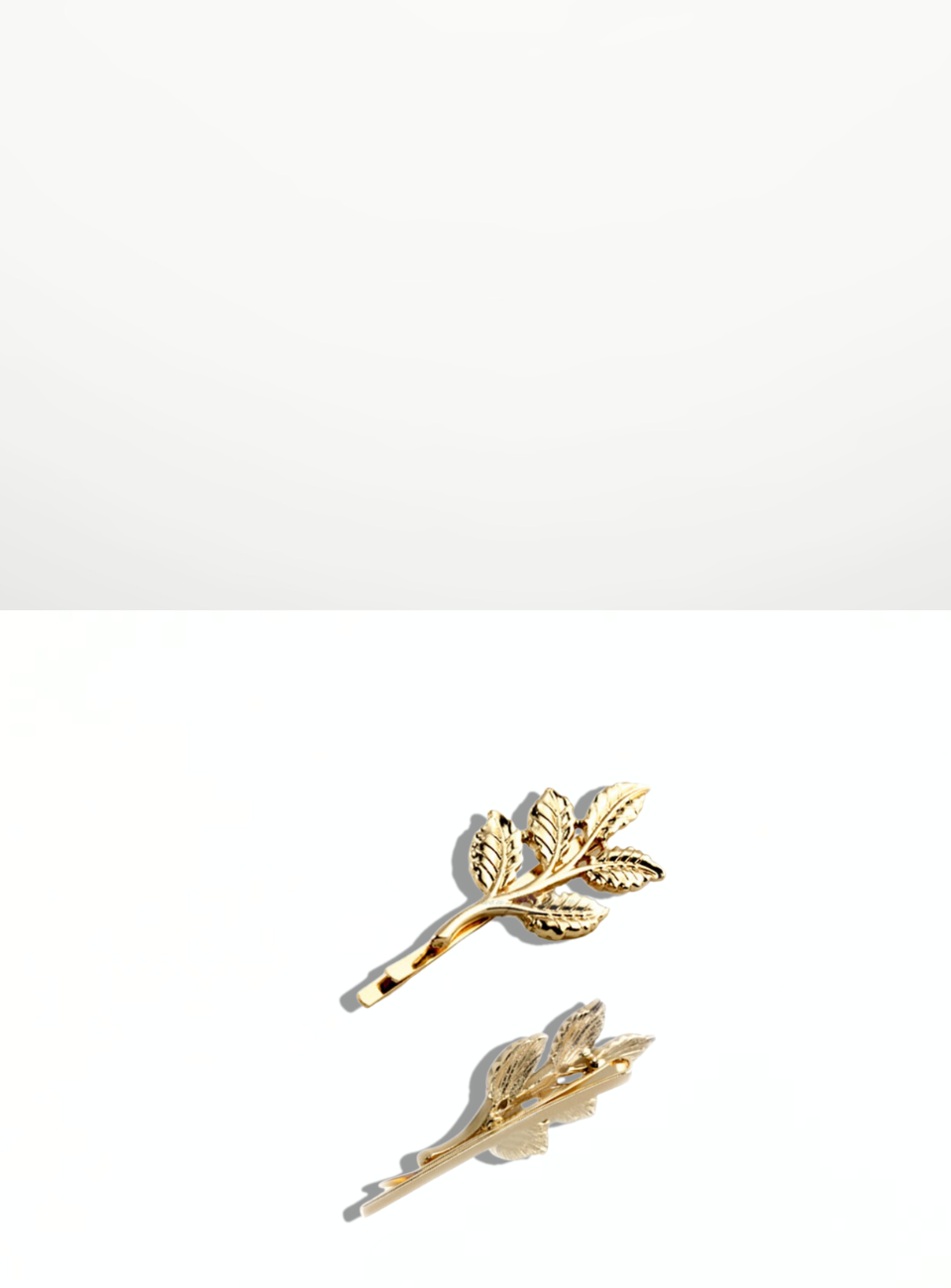 delicate gold leaf pin