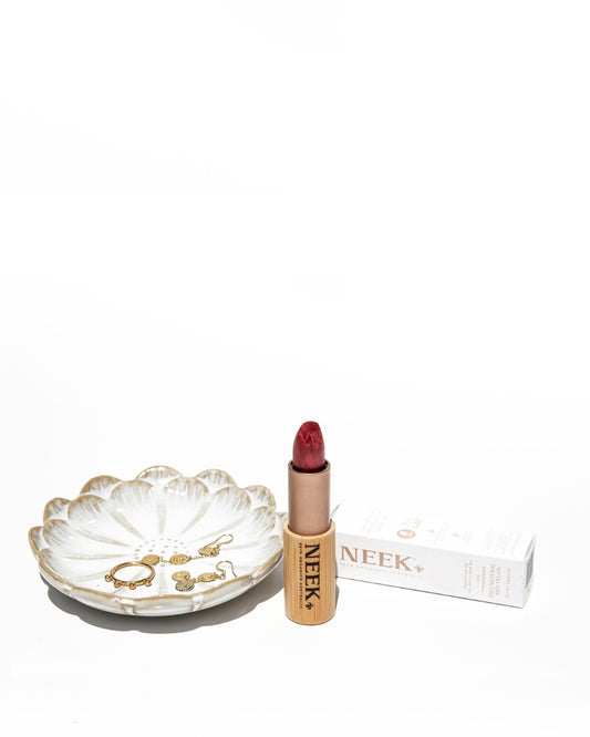 lipstick and lotus trinket dish